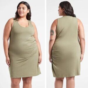 Athleta Della Dress Shadow Olive